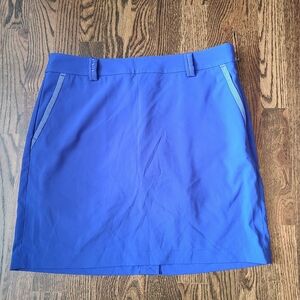 Ralph Lauren Polo Golf Heritage Tech Skort Bright Blue Ladies 6 Sample